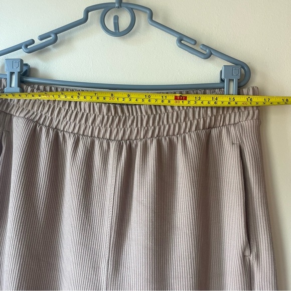 90 Degree by Reflex Scuba Rib Asbury Pants Women’s L Taupe Wide Leg Lounge - Picture 4 of 10